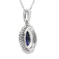 Sapphire Diamond Fashion Pendants 10KT White Gold