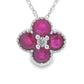 .77ct Ruby Diamond Fashion Pendants 14KT White Gold