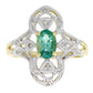.70ct Emerald Diamond Ring 10KT Yellow Gold