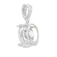 4.00ct Moissanite Pendant Sterling Silver