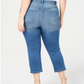 Calça Jeans Skinny Cropped Incfinity Feminina da International Concepts Azul Tamanho 16W