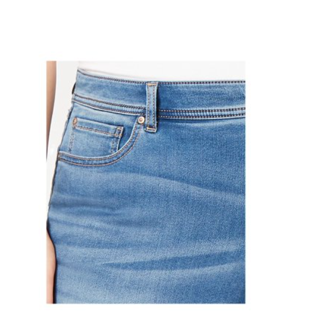 Calça Jeans Skinny Cropped Incfinity Feminina da International Concepts Azul Tamanho 16W