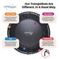 JumpSport 550f PRO Trampolim de fitness dobrável leve para ambientes internos de 44 polegadas, preto