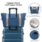 Inky Blue 12 Piece Abs Hardshell Luggage Set with Spinner Wheels