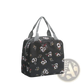 Insulated Waterproof Lunch Bag Striped Cactus Pattern