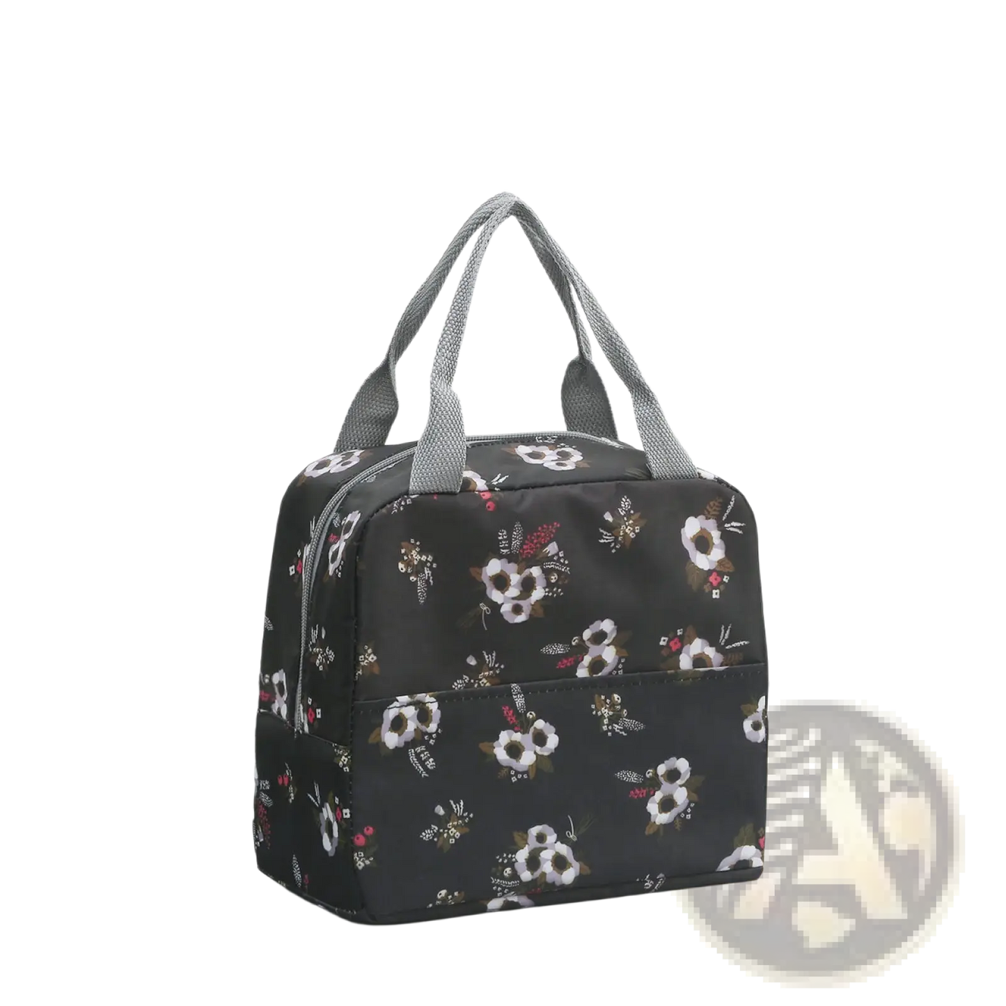 Insulated Waterproof Lunch Bag Striped Cactus Pattern