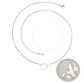 Interlocking Double Circle Pendant Clavicle Necklace