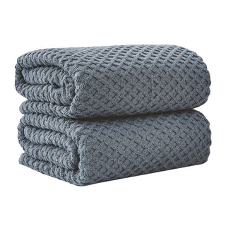 Cotton Diamond Waffle Weave Bath Towel Set - Grayson Collection