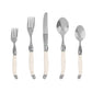 Laguiole Connoisseur Ivory Handle Stainless Steel Flatware Set - 20 Pieces