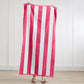 Cotton Velour Cabana Stripe Beach Towel - Novia Collection