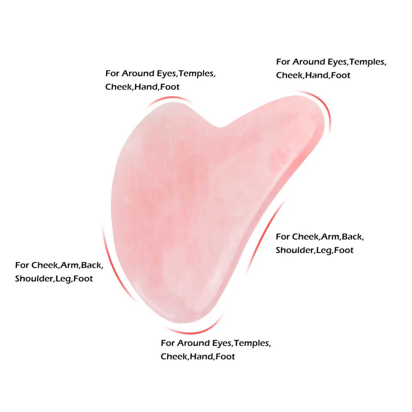 Jade Gua Sha Facial Massage Tool for Skin Care