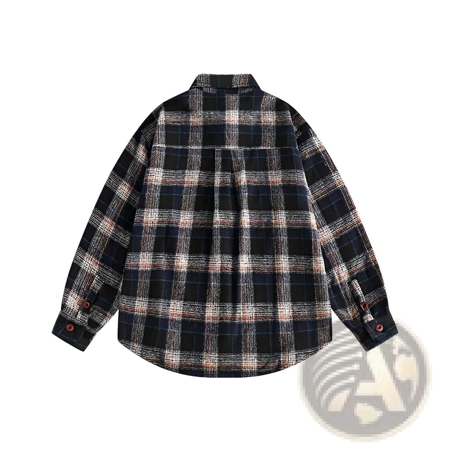 Japanese Retro Dark Green Plaid Flannel Shirt