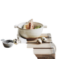 Japanese Stoneware 6 Inch Binaural Ceramic Soup Bowl