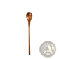 Japanese Wooden Honey Spoon Handcrafted Hemu Wood