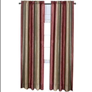 Painel de cortina com bolso de haste Ombre JC Penny 50X84: Borgonha