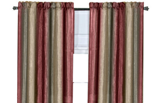 Painel de cortina com bolso de haste Ombre JC Penny 50X84: Borgonha