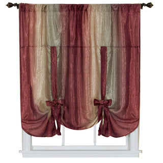 JC Penny Ombre Tie-Up Shade - Borgonha