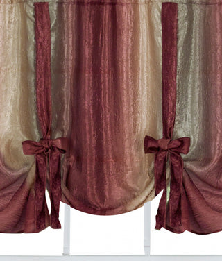 JC Penny Ombre Tie-Up Shade - Borgonha