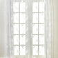 Painel de cortina com bolso de haste de renda JC Penny Butterfly 56X63 - Branco