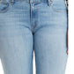 Calça Jeans Skinny Plus Size Rasgada Levi's Feminina Azul Médio Tamanho 24