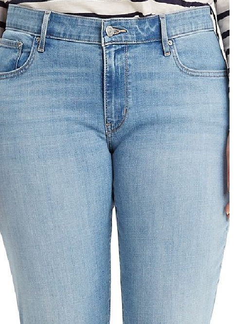 Calça Jeans Skinny Plus Size Rasgada Levi's Feminina Azul Tamanho 24
