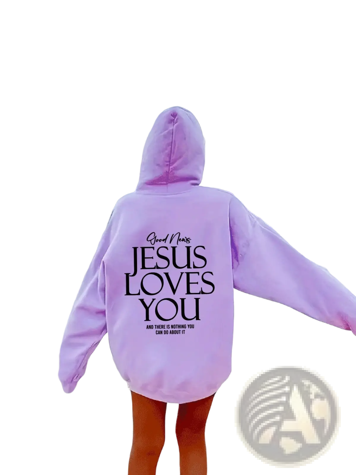 Jesus Loves you Oversized Streetwear Kangaroo Pocket Hoodie