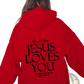 Jesus Loves you Oversized Streetwear Kangaroo Pocket Hoodie