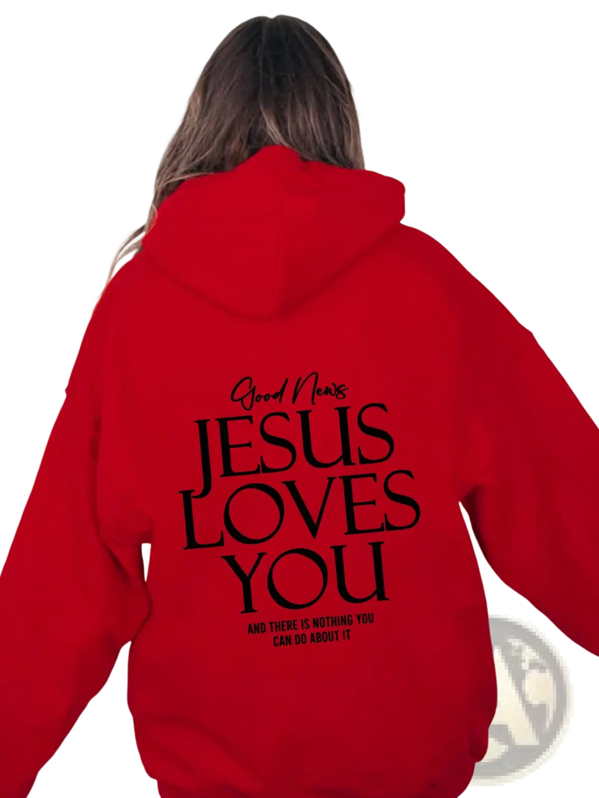 Jesus Loves you Oversized Streetwear Kangaroo Pocket Hoodie