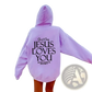 Jesus Loves you Oversized Streetwear Kangaroo Pocket Hoodie