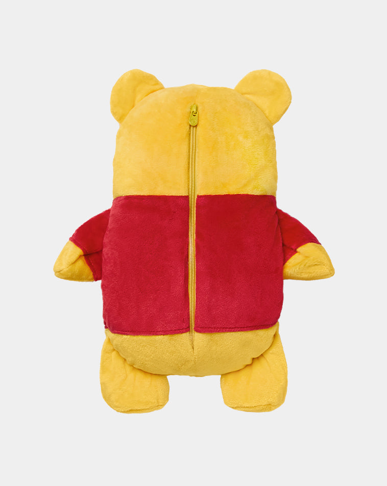 Cubcoats Pooh 2 em 1 Transformador Clássico com Moletom com Zíper e Pelúcia Macia Vermelho Unissex
