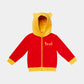 Cubcoats Pooh 2 em 1 Transformador Clássico com Moletom com Zíper e Pelúcia Macia Vermelho Unissex