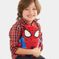 Cubcoats Transformando 2 em 1 Infantil Unissex Marvel's Spider Man 2 em 1 Bicho de Pelúcia com Capuz Vermelho