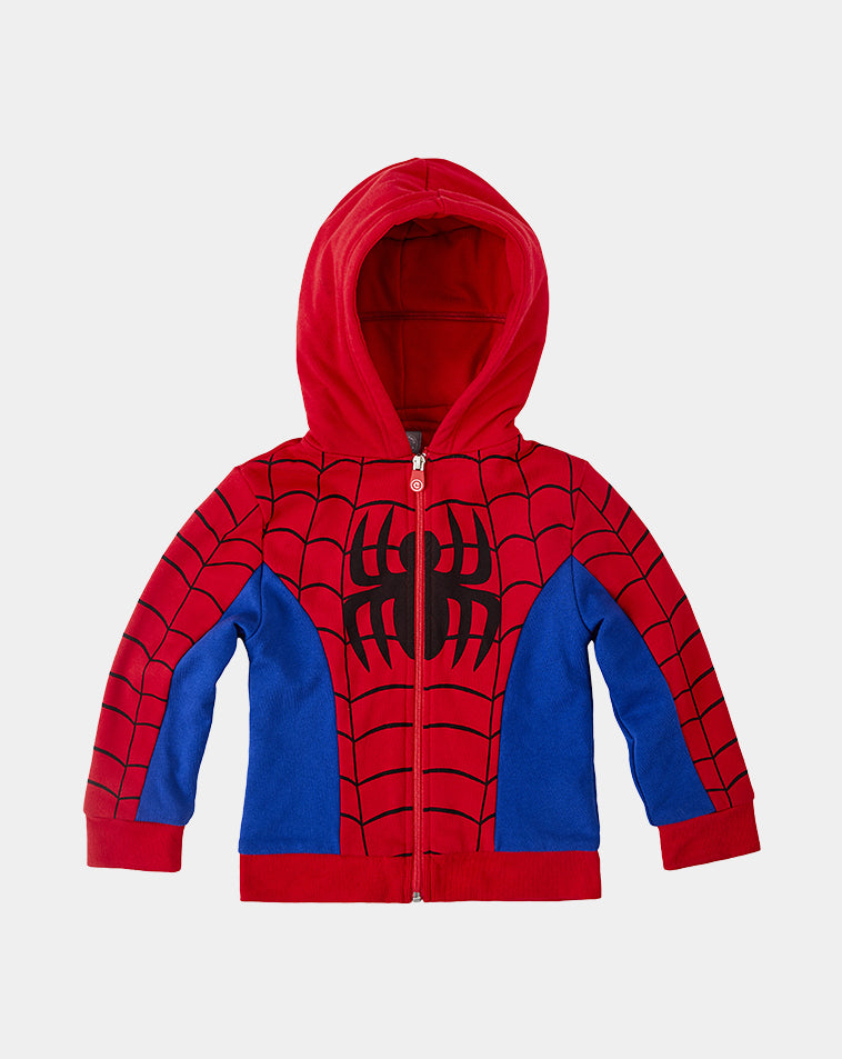 Cubcoats Transformando 2 em 1 Infantil Unissex Marvel's Spider Man 2 em 1 Bicho de Pelúcia com Capuz Vermelho
