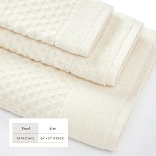 Cotton Diamond Waffle Weave Bath Towel Set - Grayson Collection