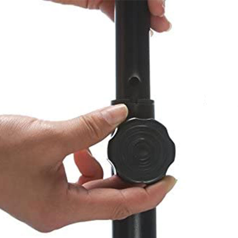 Barra de apoio JumpSport para trampolins de fitness com pernas arqueadas, trampolim não incluído