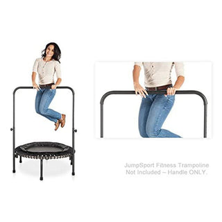 JumpSport 370 Trampolim de Fitness Leve e Resistente para Interiores de 39 Polegadas, Preto