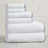 Cotton Border-Stitched 6-Piece Towel Set - Valery Collection