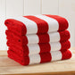 Cotton Velour Cabana Stripe Beach Towel - Novia Collection
