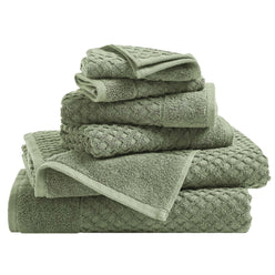Cotton Diamond Waffle Weave Bath Towel Set - Grayson Collection