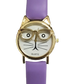 Kids Cartoon Cat Face Quartz Watch with Gold Frame