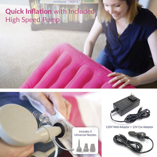 Cama de viagem inflável para crianças com bomba de alta velocidade 