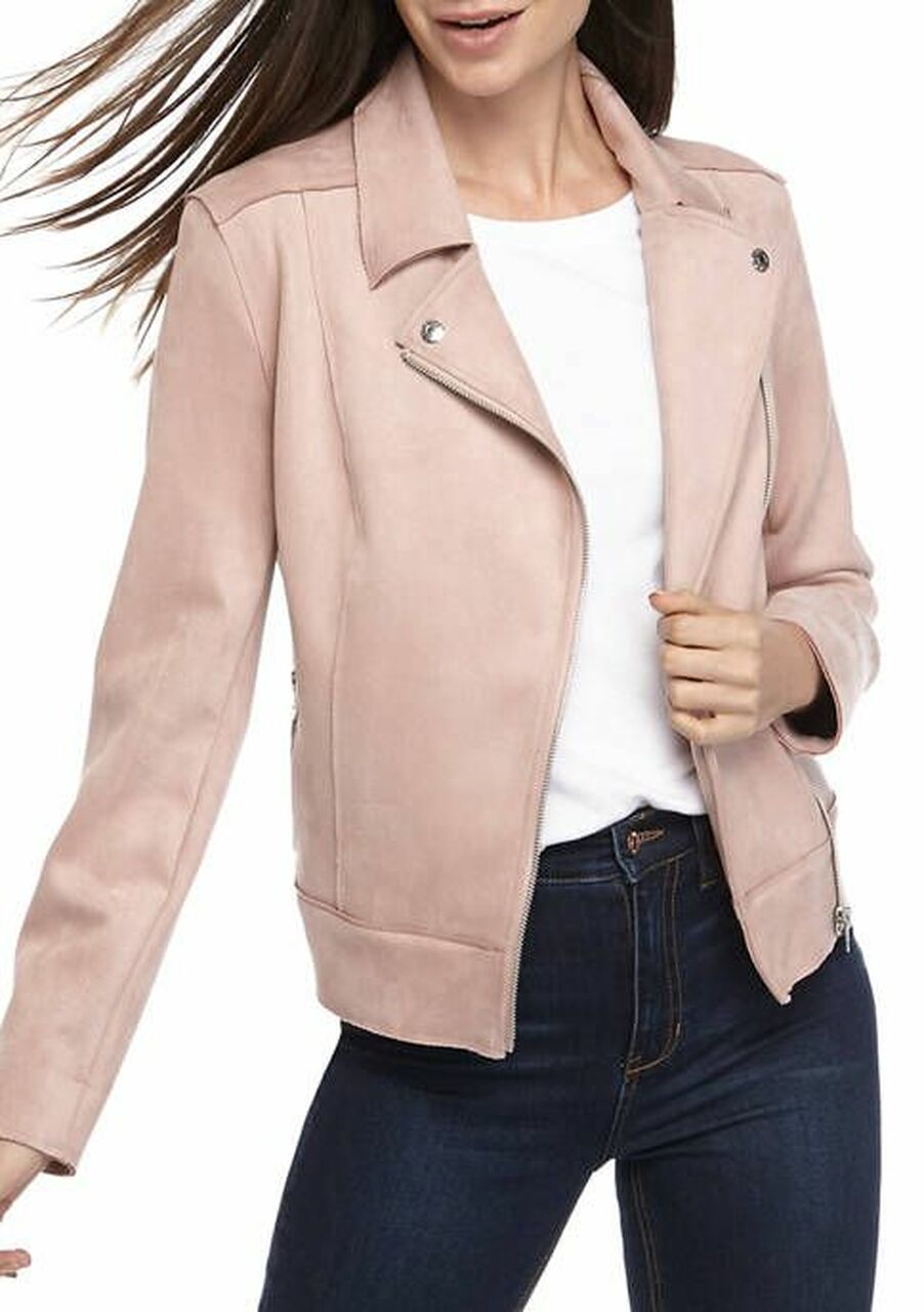 Jaqueta Calvin Klein Feminina Camurça Sintética Marrom Tamanho P