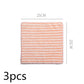 Super Absorbent Striped Coral Fleece Kitchen Cleaning Cloths