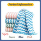 Super Absorbent Striped Coral Fleece Kitchen Cleaning Cloths