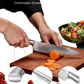 Kitchen Knife Set With Block And Sharpener, 15 Piece German High Carbon Stainless Steel  Sharp Knife Set, Kitchen Cutlery With Ergonomic Handle, Sharpening Rod And Wooden Block, For Home Cooks