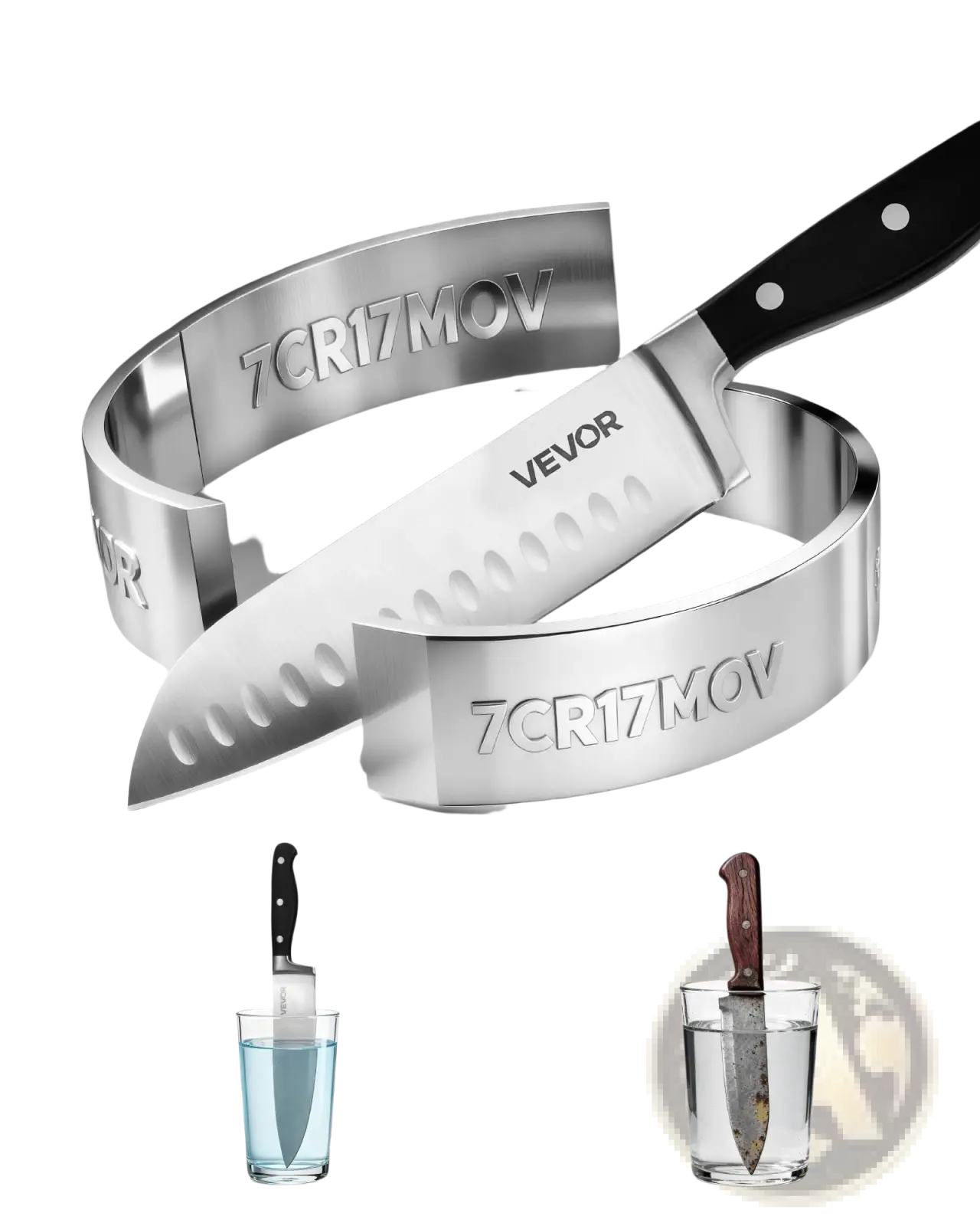 Kitchen Knife Set 15 Piece High Carbon Stainless Steel
