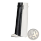 Knee High Wedge Boots with Silver Padlock Buckle