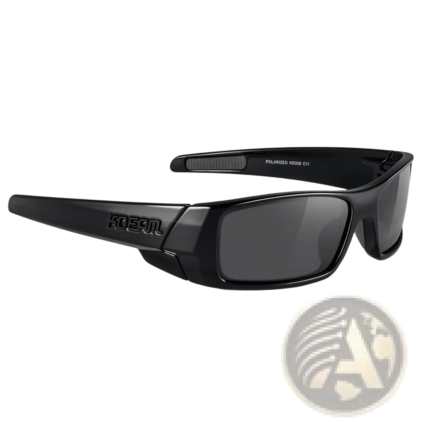 Koda Sport Polarized Square Mirror Lens Sunglasses