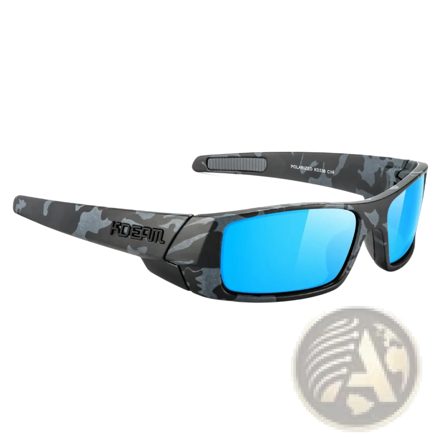 Koda Sport Polarized Square Mirror Lens Sunglasses