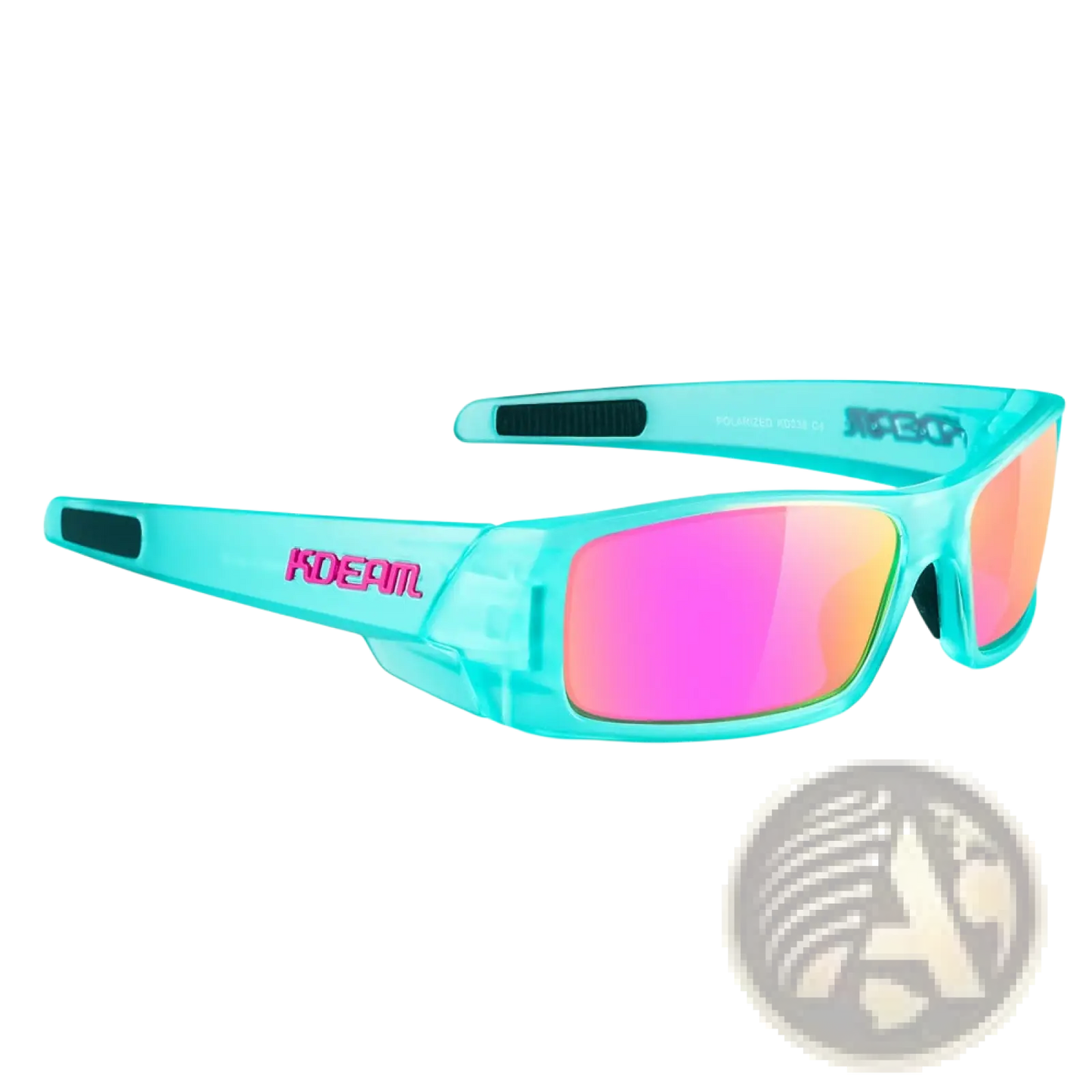 Koda Sport Polarized Square Mirror Lens Sunglasses